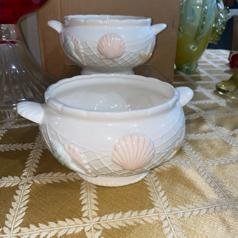 2 VTG Himark‎ Japan Ocean Shells Sea Catch Bowl